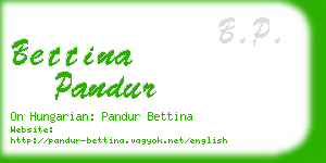 bettina pandur business card